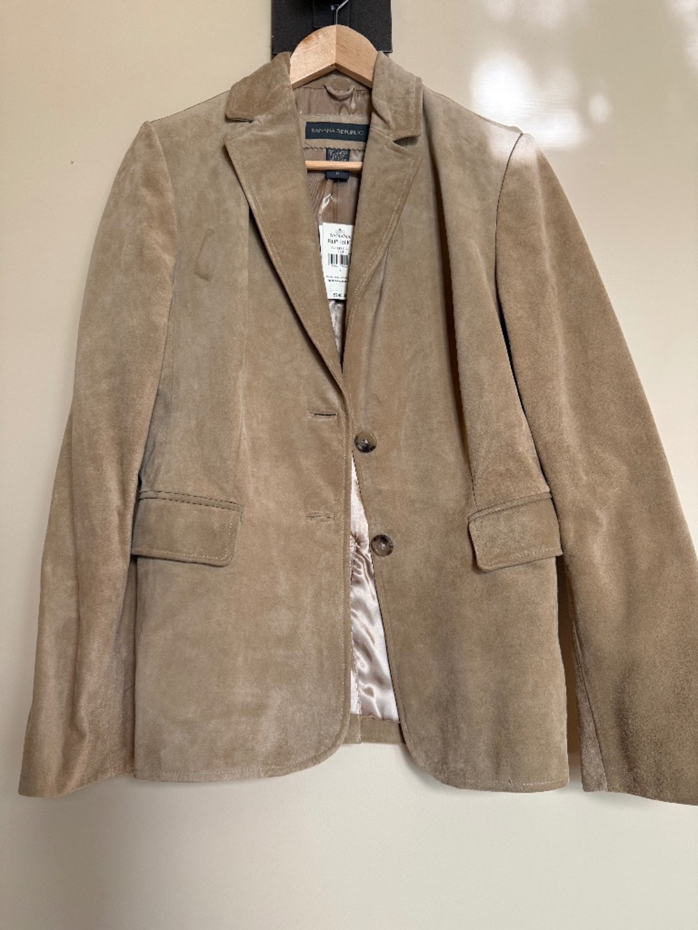 Banana Republic Tan Suede Blazer